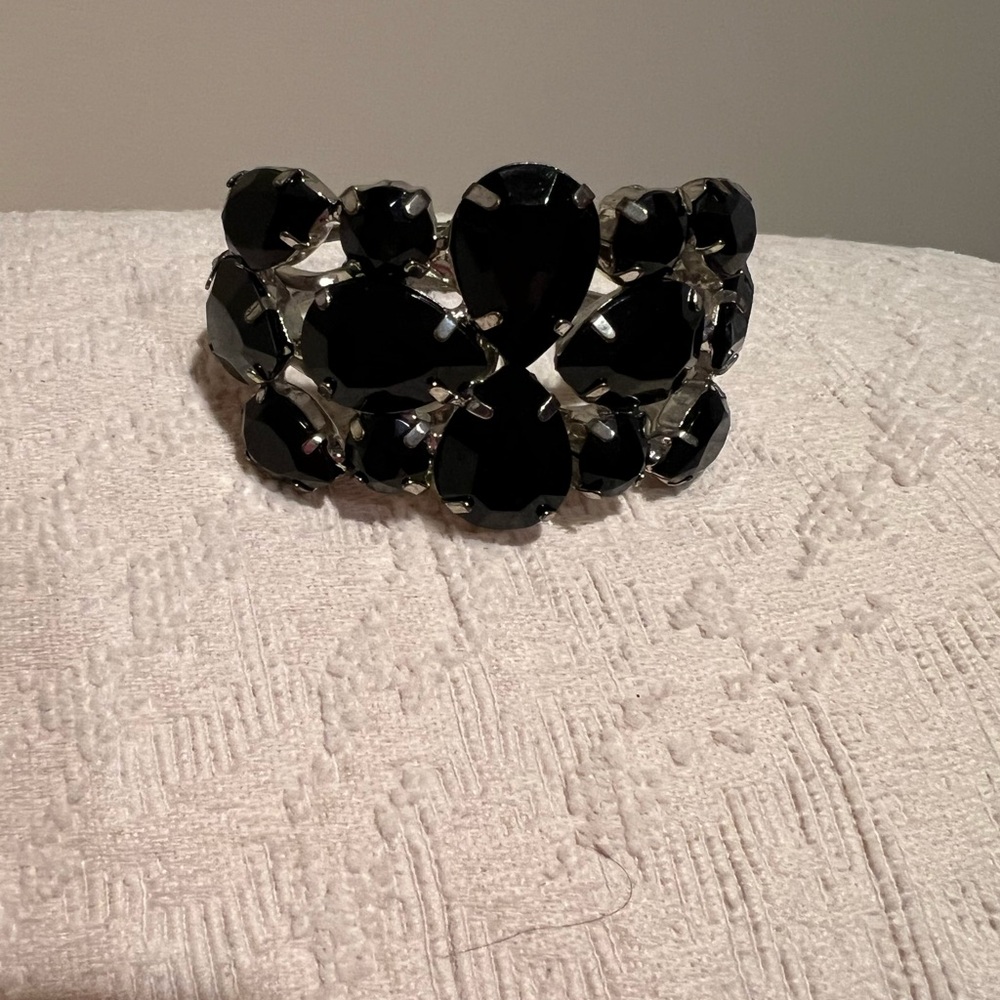 WHBM Elegant Black Gemstone Bracelet
